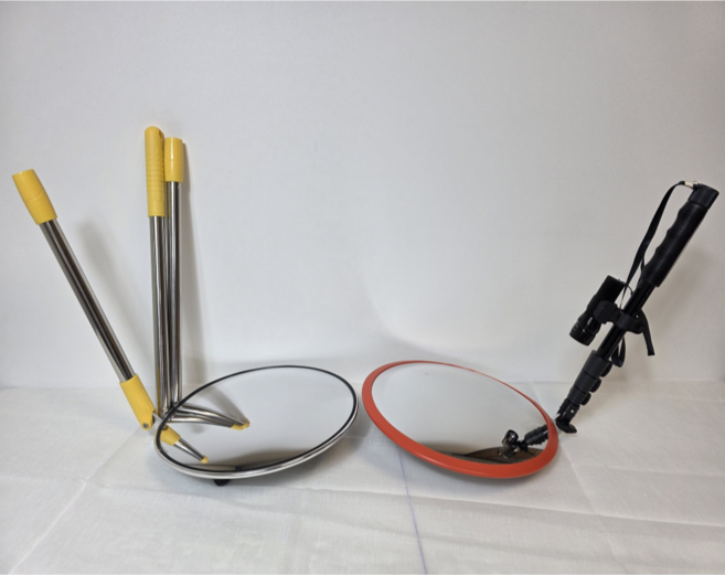 그린존 차량 하부 검색경 간이 검색경 안전보안경 하부 감시경, 1개, 화이트