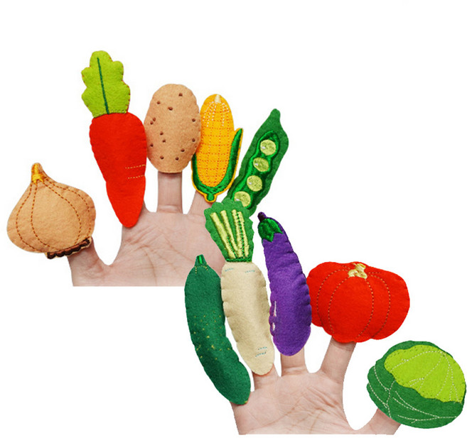 MC1163 토독손가락 인형 야채, 상세페이지 참조, 1개