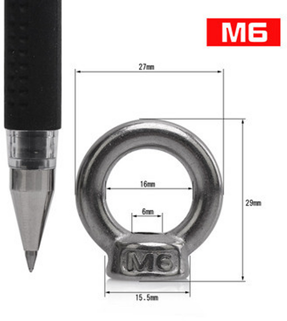이안툴 서스 304 SUS 스텐 아이 볼트 너트, 1개
