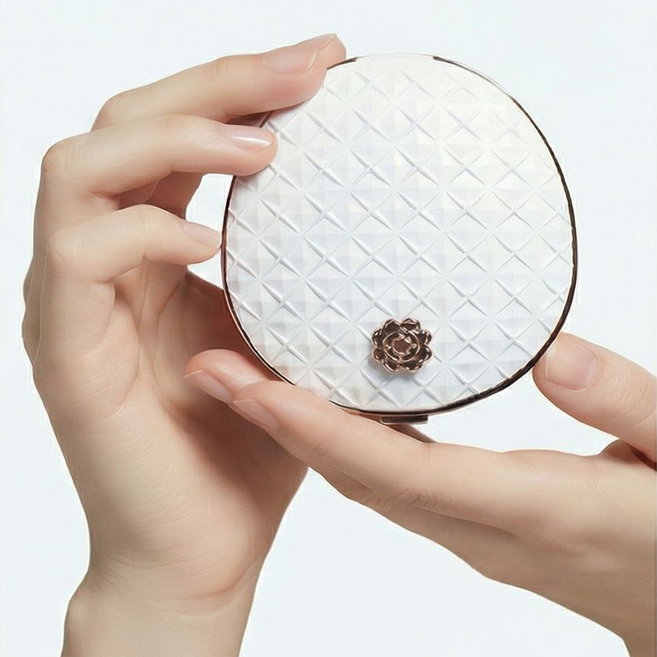 프리미엄 쿠션 면세점 승무원팩트 물광 수부지 촉촉 비비 퍼프, 1개, 21호