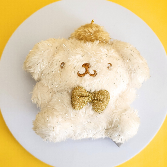 BSC 산리오 반짝골드 인형 키링 가방고리 키링인형 가방키링 자동차키링, 1개, F. 폼폼푸린 반짝골드 키링, 10cm