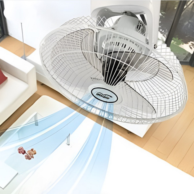 WJelec 거실 천장형 선풍기 업소용 천정 선풍기, 사무실 매장 식당 공장 공업용 산업용 천정형 선풍기