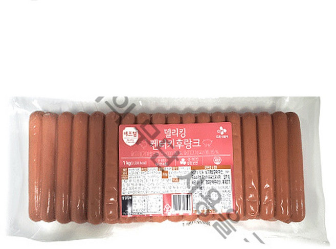 이츠웰 델리킹후랑크소시지 1kg (28gX35개입) 켄터키소시지, 1개