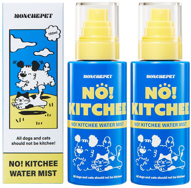 몽셰펫 강아지 저자극 영양 보습 미스트 가려움 엉킨털 피부염 비듬 붉어짐 각질, 2개, 150ml