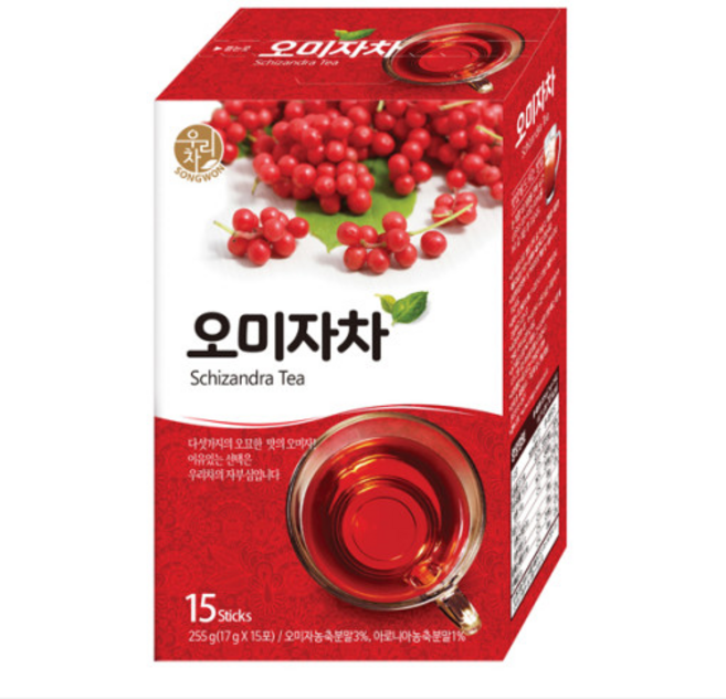 우리차 오미자차, 17g, 15개입, 1개