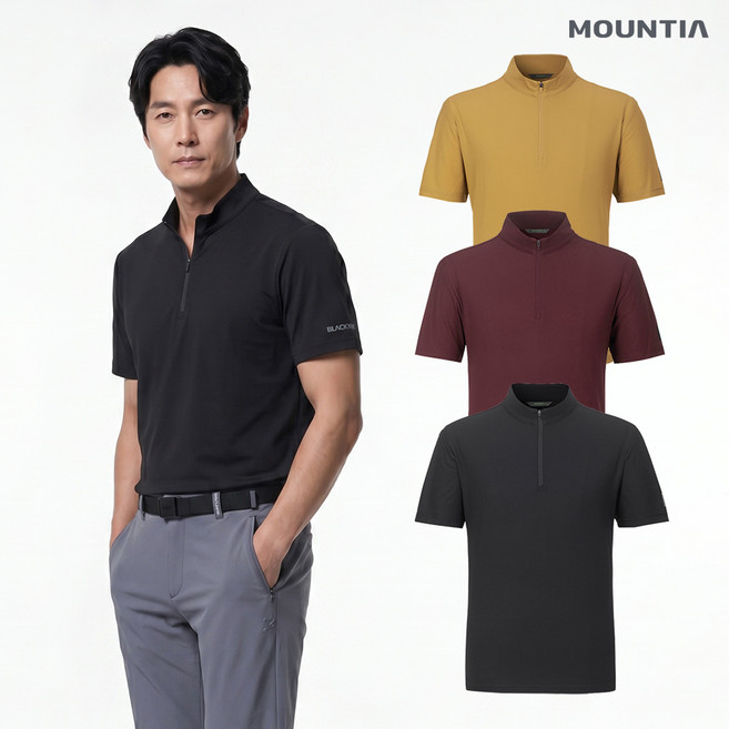 [마운티아 본사] 남성 기능성 여름 반팔 티셔츠 등산 티셔츠 추천 쿨 티셔츠 코르소B티셔츠#7_1MQTSM2010