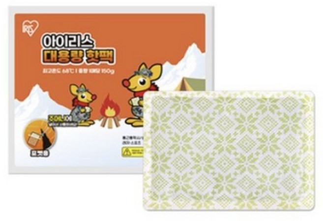 아이리스 대용량 포켓용 핫팩 150g, 50개