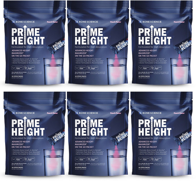 미국 본사이언스 프라임하이트 파우더 Prime Height, 피치맛, 6개