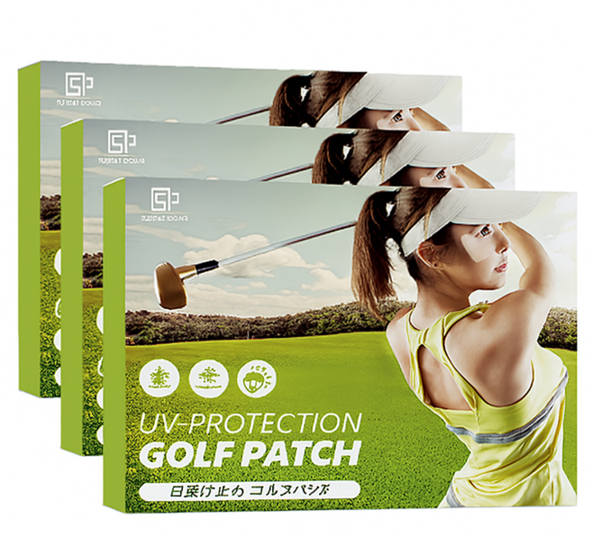 스킨프록터 유브이 프로텍션 골프 패치 플러스 XXL, 17.5g, 3개