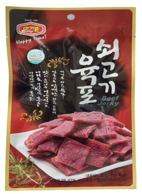 기타 [머거본] 쇠고기 육포50G X 10개, 50g