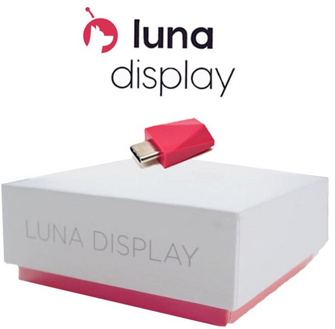 Luna Display 루나 디스플레이_한국총판_국내배송_Mac을 세컨드 모니터 사용 Mac to iPad Mac to Mac PC to iPad, Mini Display Port(Mac용), 1개