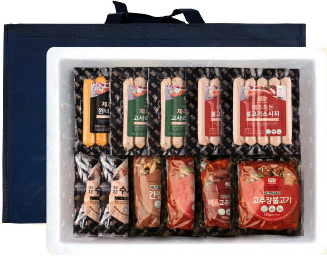 제주 흑돼지 수제햄 프리미엄 세트, 1세트, 2.65kg