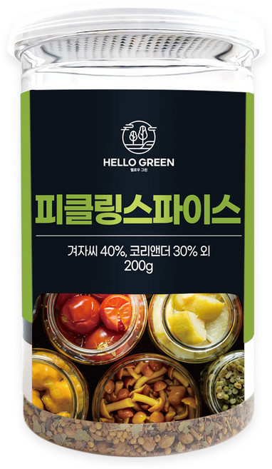 헬로우그린 피클링 스파이스(통) 향신료 시즈닝, 1개, 200g