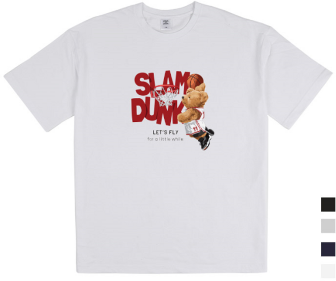 폴앤폴 슬램 덩크 릴렉스핏 남여공용 반팔 20수 4컬러