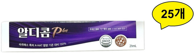 공식 숙취해소제 알디콤Plus 액상 스틱형 5포입, 21ml, 25개