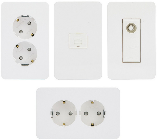 제일 디아트 매입 방우 대기전력차단 콘센트 보조대 맹커버 콘센트교체, 5. 전화8P 1구, 1개