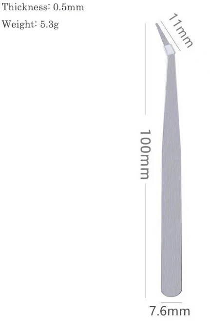 ESD 정전기 방지 스테인레스 스틸 핀셋 정밀 유지 보수 산업용 전자 수리 도구 홈 모델 제작 핸드