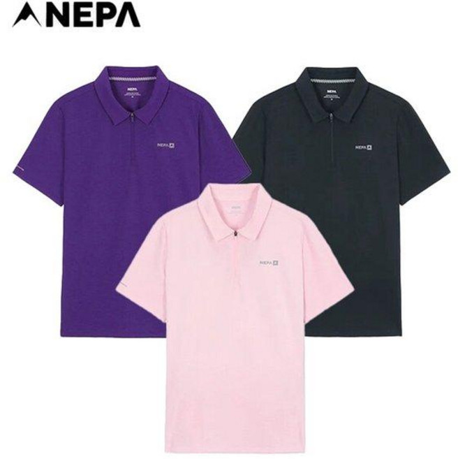 네파(여성) NC일산 25SS 강연사 쿨링 소재를 사용한 여성 프로스트 집업 카라 티셔츠 7L45211