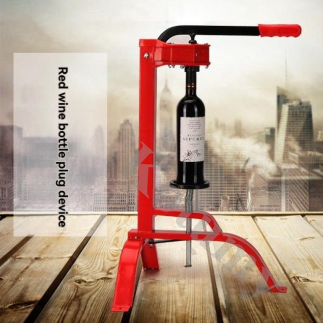 상업용 수동 레드 와인 병 마개 기계 손압식 코르크 삽입 도구, 01 빠른  Mainland