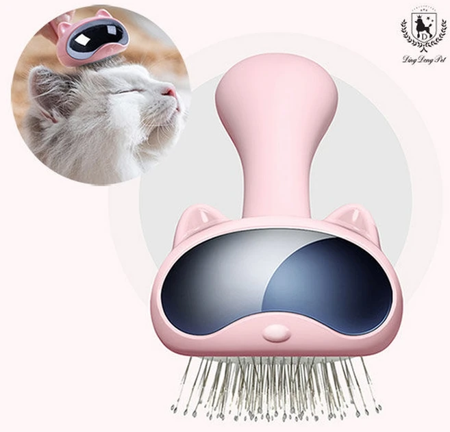 냥냥이 우주브러쉬 2종 (핑크/화이트), 핑크, 1개 - 쿠팡