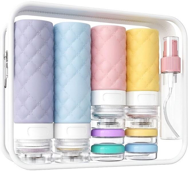 레스웨이 여행용 친환경 실리콘 공병 17종세트, 1개, 감성 여행세트