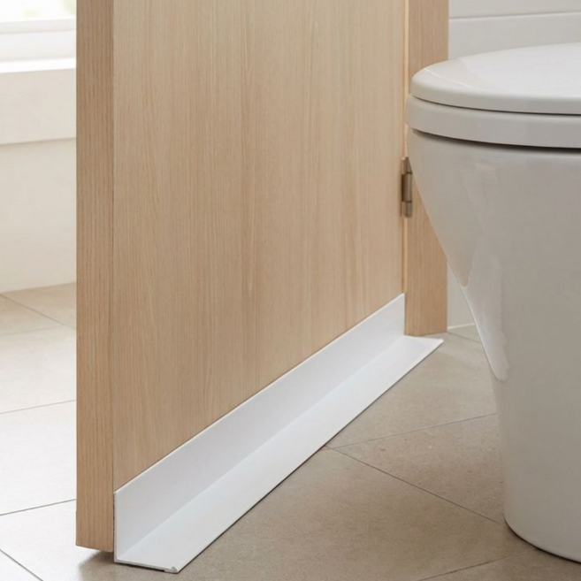 세지아 화장실 문 보호대 물막이, 화이트, 2개