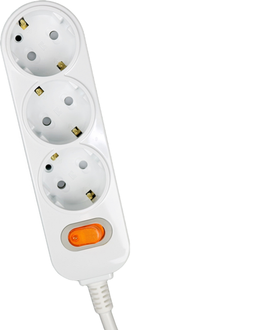 매직파워 국산 멀티탭 3구 스위치형, 화이트(WHITE), 1개, 1.5m
