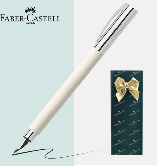 파버카스텔 만년필 엠비션 [무료선물포장], 시네마틱 화이트, EF촉(가는촉)