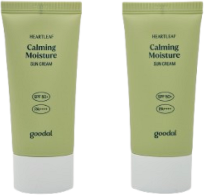 구달 맑은 어성초 진정 수분 선크림 50ml 1+1 기획 (+25ml 미니어처), 2개