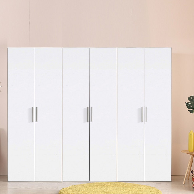 국내제작 직접배송 키높이 프라임 2430mm 장롱 옷장 이불장 신혼가구 드레스룸, 화이트