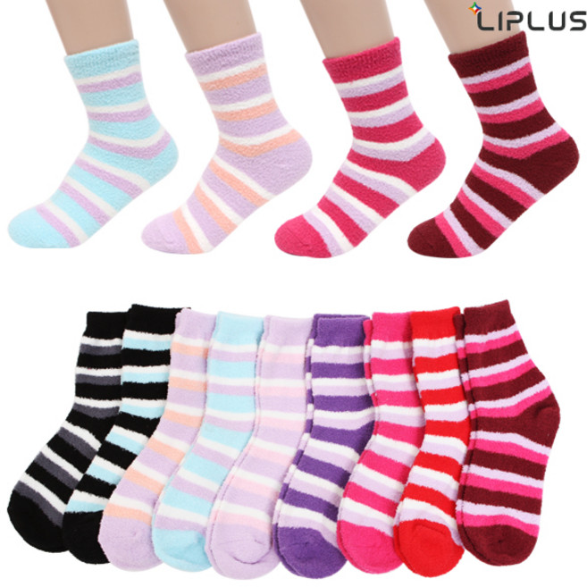 리플러스 국산 포근포근 여성 수면양말 5켤레 세트 겨울양말 기모양말