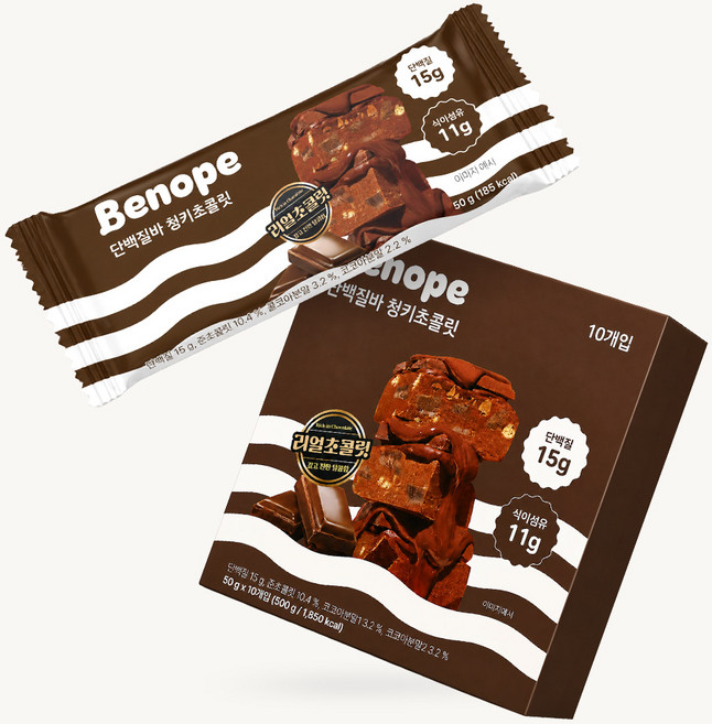 단백질바 추천 TOP10 — 베노프 단백질바 라이트 청키초콜릿, 50g, 10개