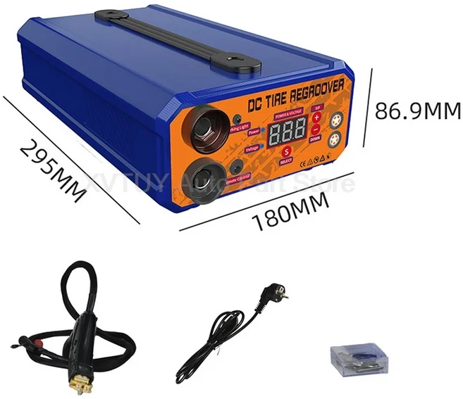 휴대용 타이어 그루빙 머신 조각 도구 지게차 고출력 DC 효율적인 재생 패턴 가능, 02 with 10 blades