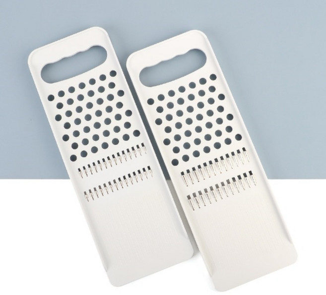 국산 손잡이 오이 양파 무 강판 겸용 채칼 가는 굵은 당근 호박 채 썰기 다기능 체칼 스텐, 굵은채 3mm