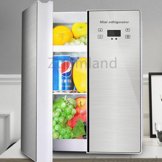 화장품 미니 냉장고 차량용 냉온장고 무소음 사무실용 휴대용, 양문형25L