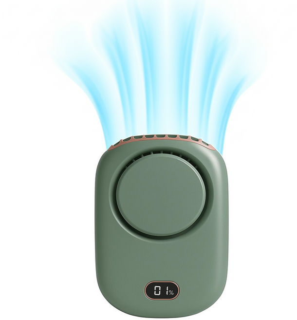 픽앤고 핸즈프리 목걸이 선풍기, 딥그린