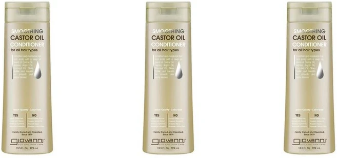 지오바니 스무딩 캐스터오일 피마자유 컨디셔너 399ml 3팩 Giovanni Smoothing Castor Oil Conditioner, 3개 - 쿠팡