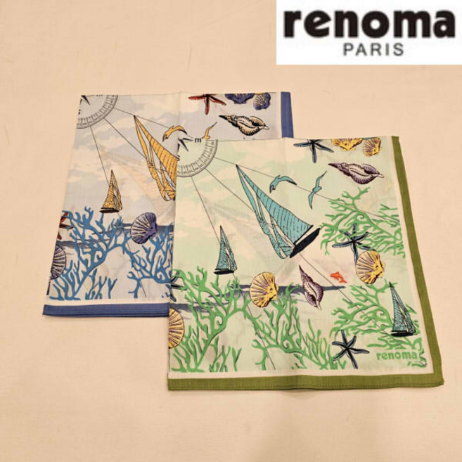 레노마 남녀1매 나염 손수건(RAU2102)