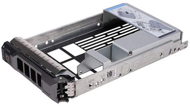 Dell PowerEdge 서버 용 3.5 인치 하드 드라이브 캐디 트레이 - 2.5 인치 HDD 어댑터 NVME SSD SAS SATA 브래킷 포함, 01 silver gray  black, 한개옵션0