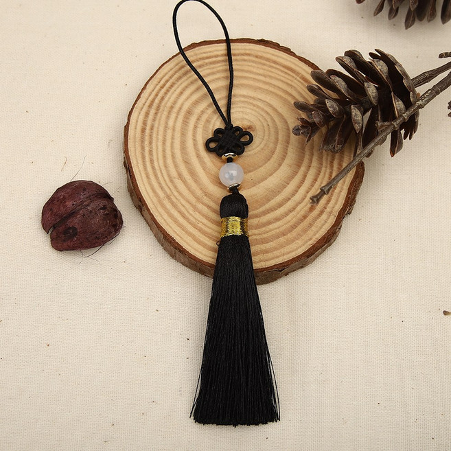 전통 태슬 미니 노리개장식 20개, 검정색x20개