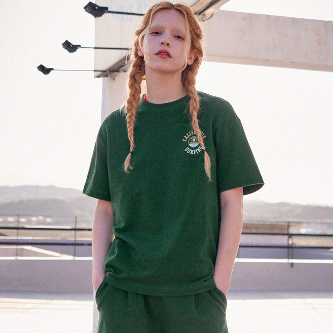 제너럴아이디어 UNISEX 파라다이스 반팔 티셔츠 GREEN / SBC2U51030