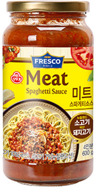 오뚜기프레스코 미트 스파게티소스, 600g, 3개