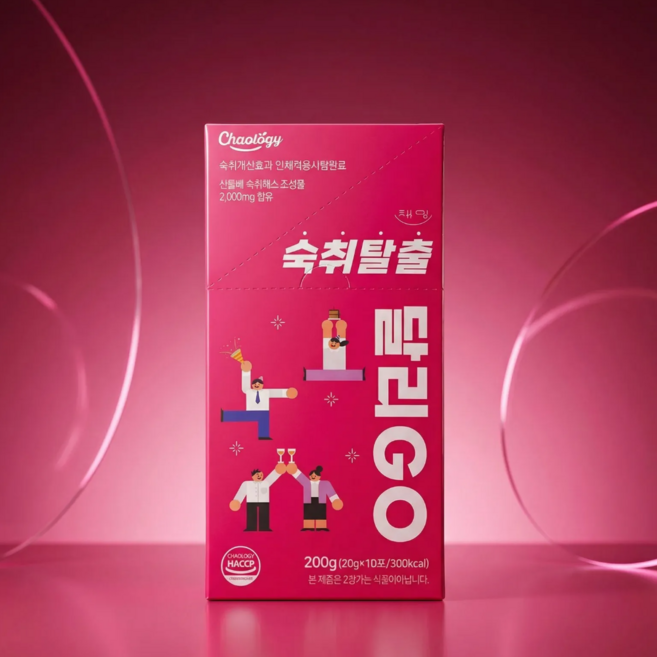 채밍 숙취탈출 달리GO 젤리스틱형 숙취해소제 달리고, 20g, 10개