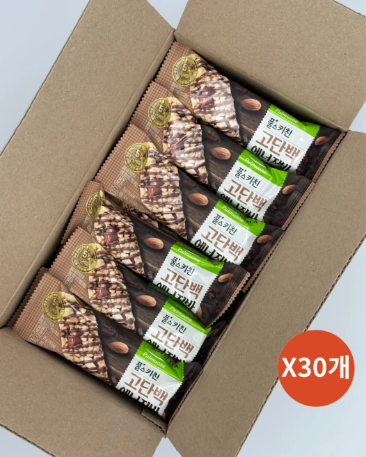 풀무원 풀스키친 고단백 에너지바, 30개, 25g - 쿠팡