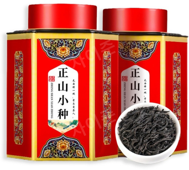 홍차 정산소종 2캔 총500g 화과향 우이산 동목관 중국홍차, 1개입, 500g
