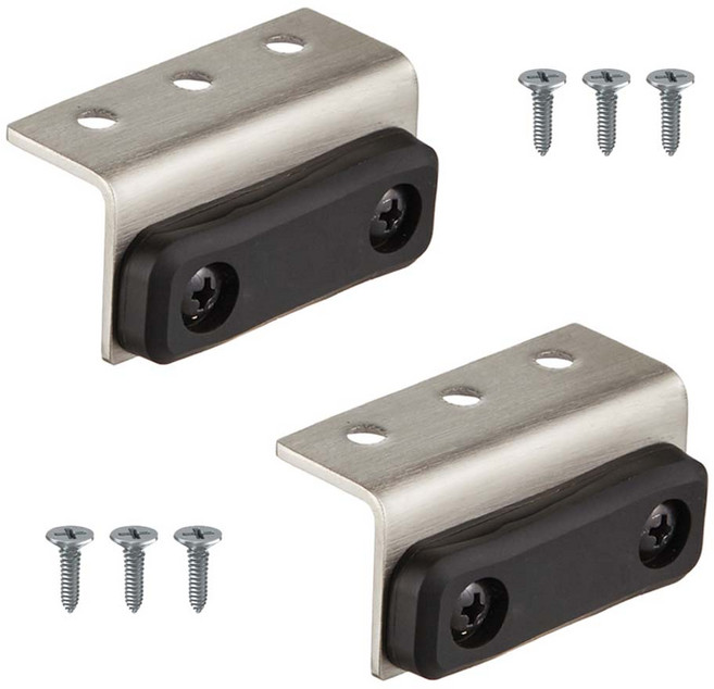 무드체인지 강화도어스토퍼 ㄱ자 스텐 유리문 상부도어 철문 가마찌, 2개