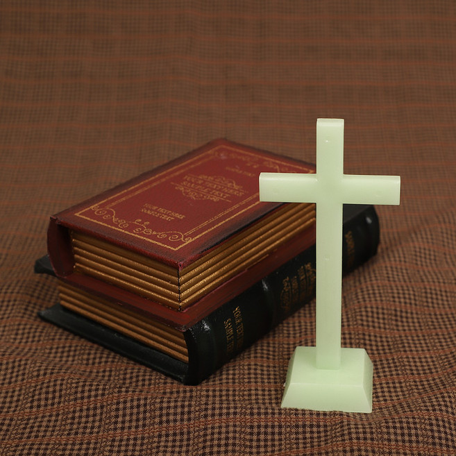 탁상용 야광 십자가 촉광 십자가 교회선물 단체선물, 대 140 x 65 x 45mm, 1개