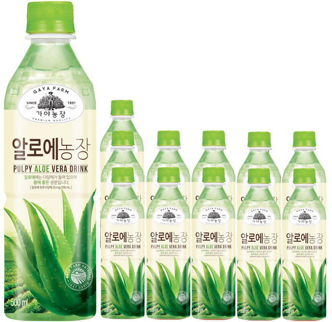 가야 알로에농장, 500ml, 12개