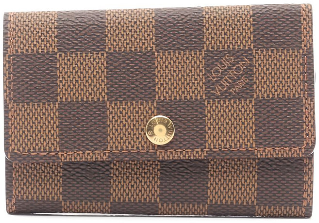 루이 비통 중고 1999 6 멀티클 다미에 에벤 체크 키 케이스