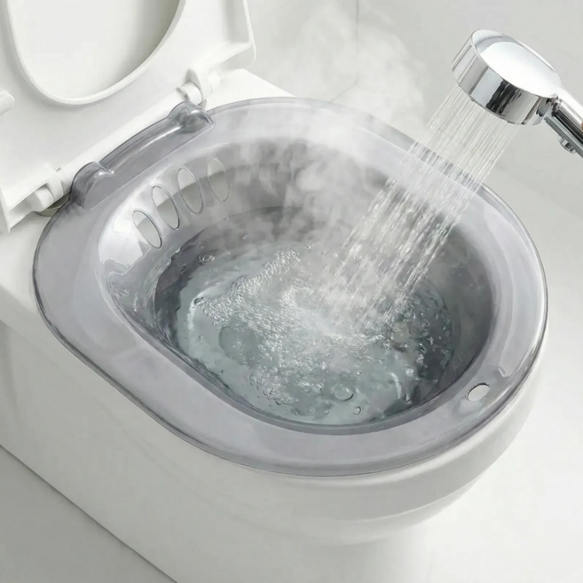 모덱스 클리어 비데 좌욕기, 1개, 투명그레이